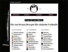 Tablet Screenshot of cocktail-lounge.net
